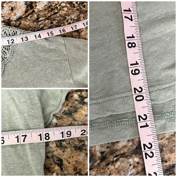 Ralph Lauren Linen Black Label Flutter-Green M Crochet Beach Boho Preppy Costal - Picture 5 of 11